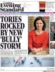 London Evening Standard (UK) Newspaper Front Page for 18 December 2015