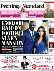 London Evening Standard (UK) Newspaper Front Page for 18 January 2020