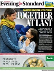 London Evening Standard (UK) Newspaper Front Page for 18 March 2022