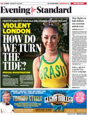 London Evening Standard (UK) Newspaper Front Page for 18 July 2018