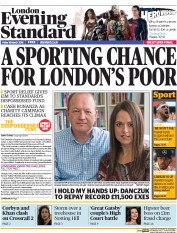 London Evening Standard (UK) Newspaper Front Page for 19 March 2016