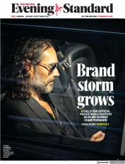 London Evening Standard front page for 19 September 2023