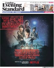 London Evening Standard (UK) Newspaper Front Page for 1 October 2016