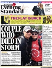 London Evening Standard (UK) Newspaper Front Page for 1 November 2013