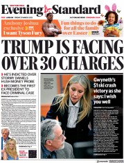 London Evening Standard (UK) Newspaper Front Page for 1 April 2023