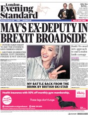 London Evening Standard (UK) Newspaper Front Page for 20 February 2018