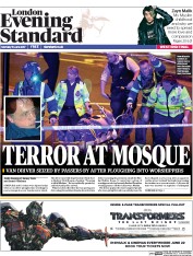 London Evening Standard (UK) Newspaper Front Page for 20 June 2017