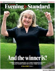 London Evening Standard (UK) Newspaper Front Page for 20 July 2023