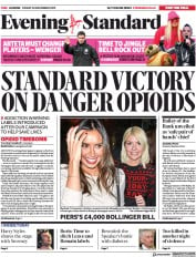 London Evening Standard (UK) Newspaper Front Page for 21 December 2019