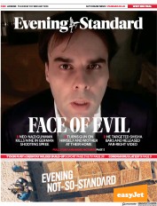 London Evening Standard (UK) Newspaper Front Page for 21 February 2020