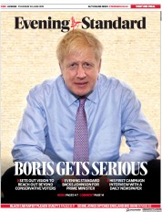 London Evening Standard (UK) Newspaper Front Page for 21 June 2019