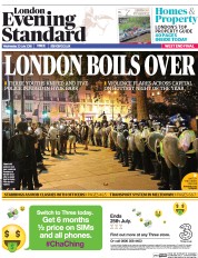 London Evening Standard (UK) Newspaper Front Page for 21 July 2016