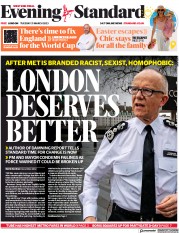 London Evening Standard front page for 22 March 2023