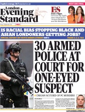 London Evening Standard (UK) Newspaper Front Page for 22 September 2012