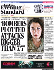 London Evening Standard Newspaper Front Page (UK) for 23 October 2012