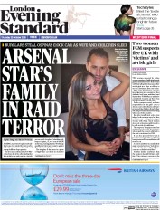 London Evening Standard (UK) Newspaper Front Page for 23 October 2015