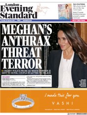 London Evening Standard (UK) Newspaper Front Page for 23 February 2018