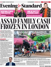 London Evening Standard (UK) Newspaper Front Page for 23 April 2019