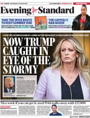 London Evening Standard (UK) Newspaper Front Page for 23 August 2018
