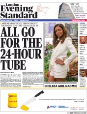 London Evening Standard (UK) Newspaper Front Page for 24 May 2016