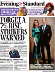 London Evening Standard (UK) Newspaper Front Page for 24 June 2022