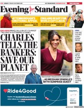 London Evening Standard (UK) Newspaper Front Page for 26 October 2019