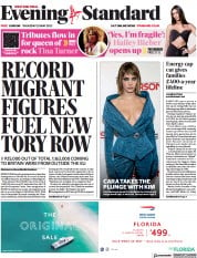 London Evening Standard (UK) Newspaper Front Page for 26 May 2023