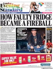 London Evening Standard (UK) Newspaper Front Page for 26 June 2017