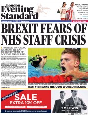 London Evening Standard (UK) Newspaper Front Page for 26 July 2017