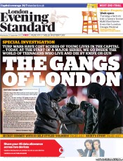 London Evening Standard (UK) Newspaper Front Page for 26 September 2013