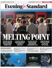 London Evening Standard (UK) Newspaper Front Page for 27 July 2018