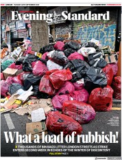 London Evening Standard front page for 27 September 2023