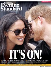London Evening Standard (UK) Newspaper Front Page for 28 November 2017