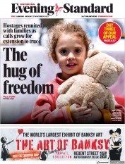 London Evening Standard front page for 28 November 2023