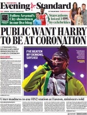 London Evening Standard front page for 28 January 2023