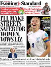 London Evening Standard (UK) Newspaper Front Page for 28 July 2022