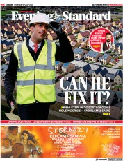 London Evening Standard (UK) Newspaper Front Page for 28 July 2023