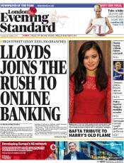 London Evening Standard (UK) Newspaper Front Page for 29 October 2014
