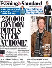 London Evening Standard (UK) Newspaper Front Page for 2 February 2023
