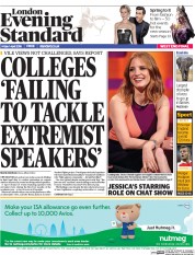 London Evening Standard (UK) Newspaper Front Page for 2 April 2016