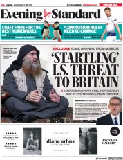 London Evening Standard (UK) Newspaper Front Page for 2 May 2019