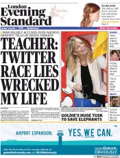 London Evening Standard (UK) Newspaper Front Page for 2 June 2015