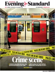 London Evening Standard front page for 30 November 2023