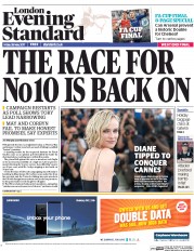 London Evening Standard (UK) Newspaper Front Page for 30 May 2017