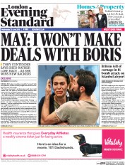 London Evening Standard (UK) Newspaper Front Page for 30 June 2016