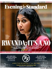 London Evening Standard (UK) Newspaper Front Page for 30 June 2023