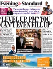 London Evening Standard (UK) Newspaper Front Page for 30 September 2021