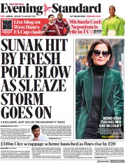 London Evening Standard front page for 31 January 2023