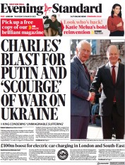 London Evening Standard front page for 31 March 2023