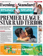 London Evening Standard (UK) Newspaper Front Page for 31 July 2019